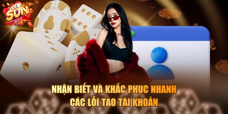 Nhận biết và khắc phục nhanh các lỗi tạo tài khoản